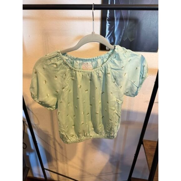 Girls' Short Sleeve Floral Woven Top - Cat & Jack™ - Picture 1 of 2